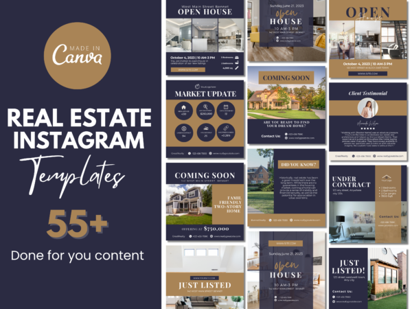 Real Estate Instagram post templates